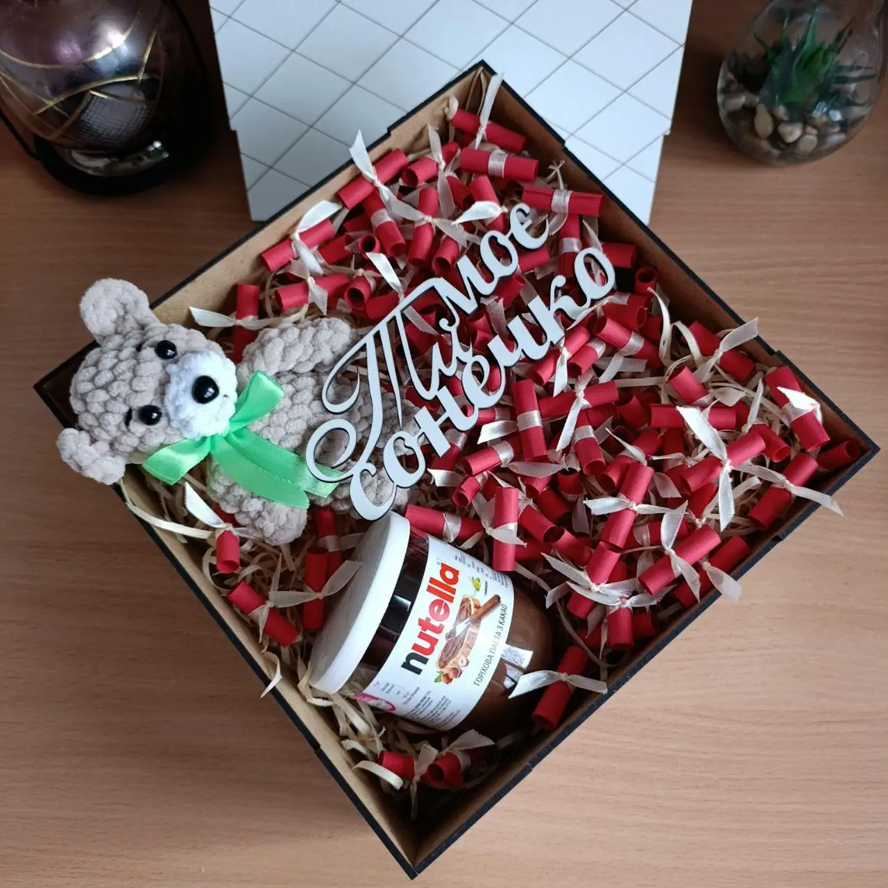 Подарунковий бокс із солодощами м'якою іграшкою і101 причиною чому я тебе люблю день закоханих 8 березня день народження(ar188)