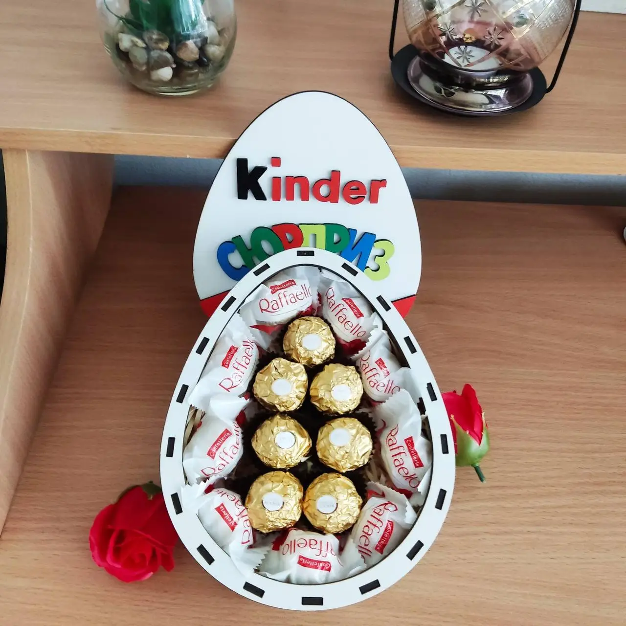 Подарунковий міні бокс "Кіндер" для дівчини або дитини (ar49)