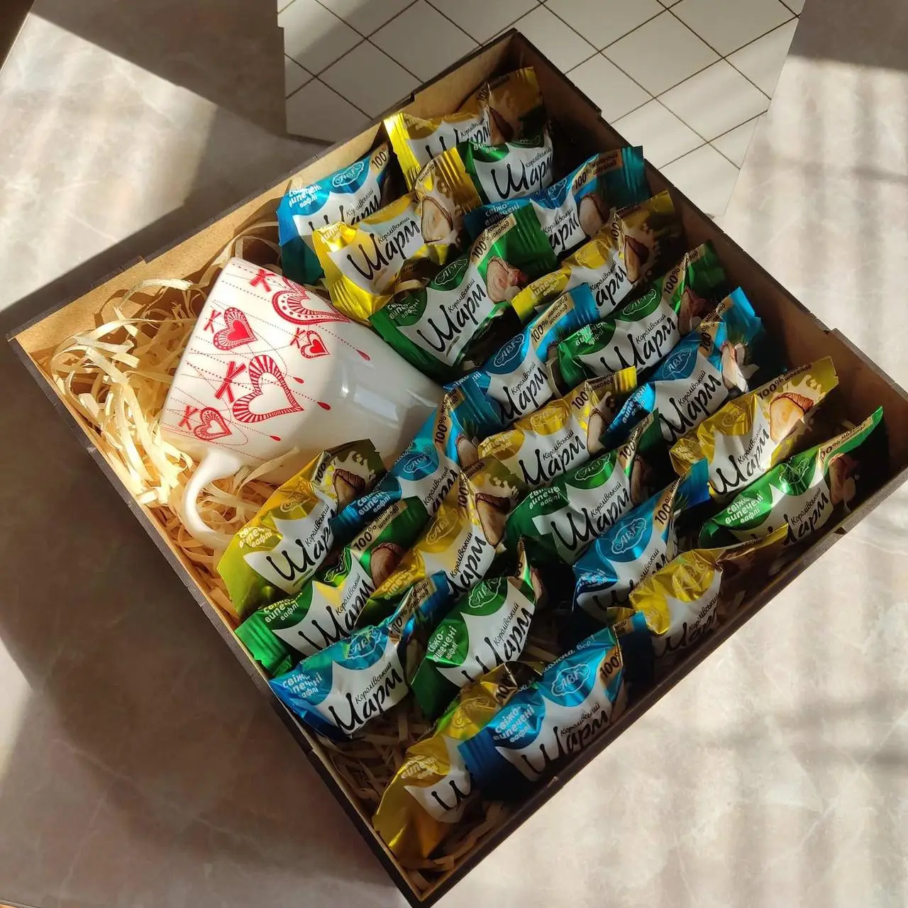 Бокс з цукерками для дівчини (ar55)