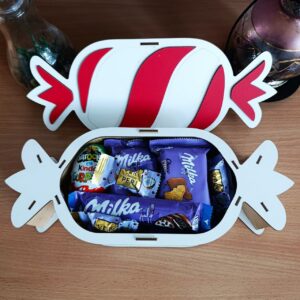 Бокс цукерка з солодощами для дитини або дівчини на день народження новий рік різдво 8 березня (ar260)