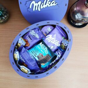 Подарунковий бокс мілка з солодощами для дитини або дівчини на день народження новий рік 8 березня (ar270)