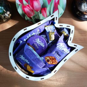 Подарунковий бокс мілка з солодощами для дитини або дівчини на день народження новий рік 8 березня (ar272)