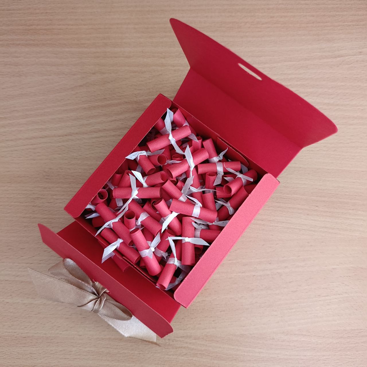 Подарункова коробка з 101 причиною чому я тебе кохаю для дівчини на день народження день закоханих 8 березня свято (ar296) - Зображення 2