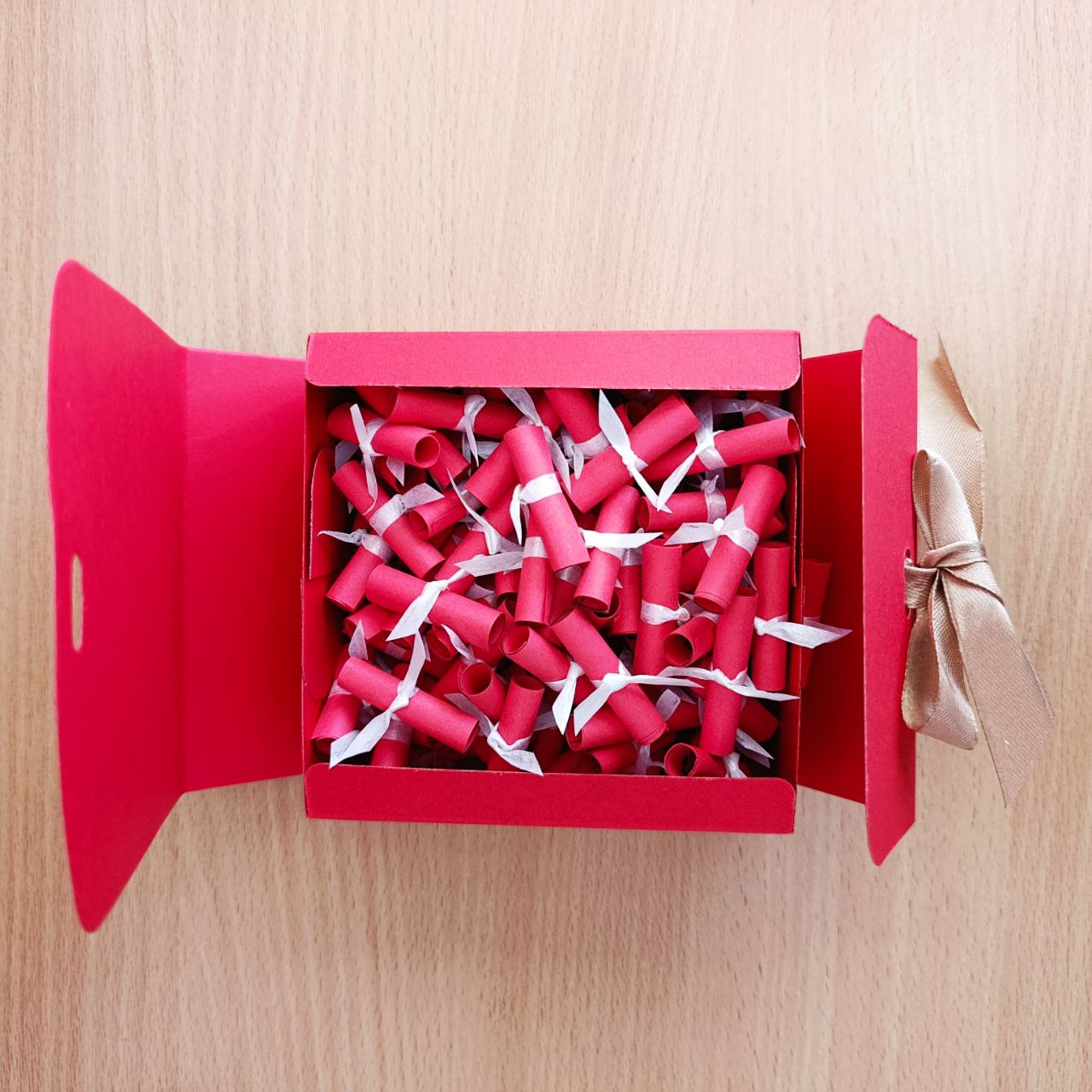 Подарункова коробка з 101 причиною чому я тебе кохаю для дівчини на день народження день закоханих 8 березня свято (ar296) - Зображення 3