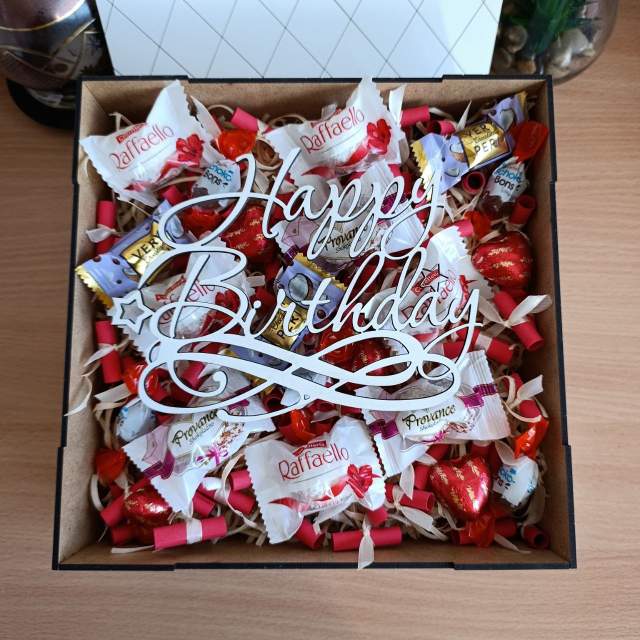 Бокс з цукерками та 101 причиною чому я тебе люблю для дівчини на день народження новий рік різдво день закоханих 8 березня(ar293) - Зображення 2