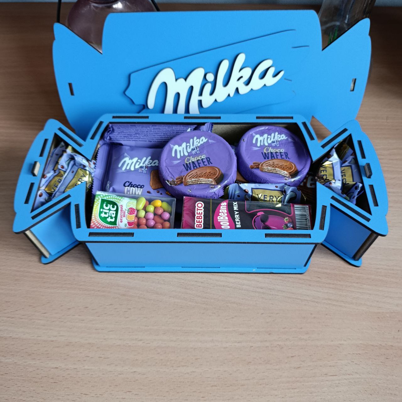 Бокс мілка з цукерками для дівчини або дитини на день народження новий рік різдво день закоханих 8 березня (ar292) - Зображення 5