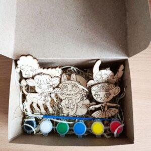 Подарунковий бокс з розвиваючими іграшками - розмальовками для дитини на Новий рік Різдво день народження (ar310)